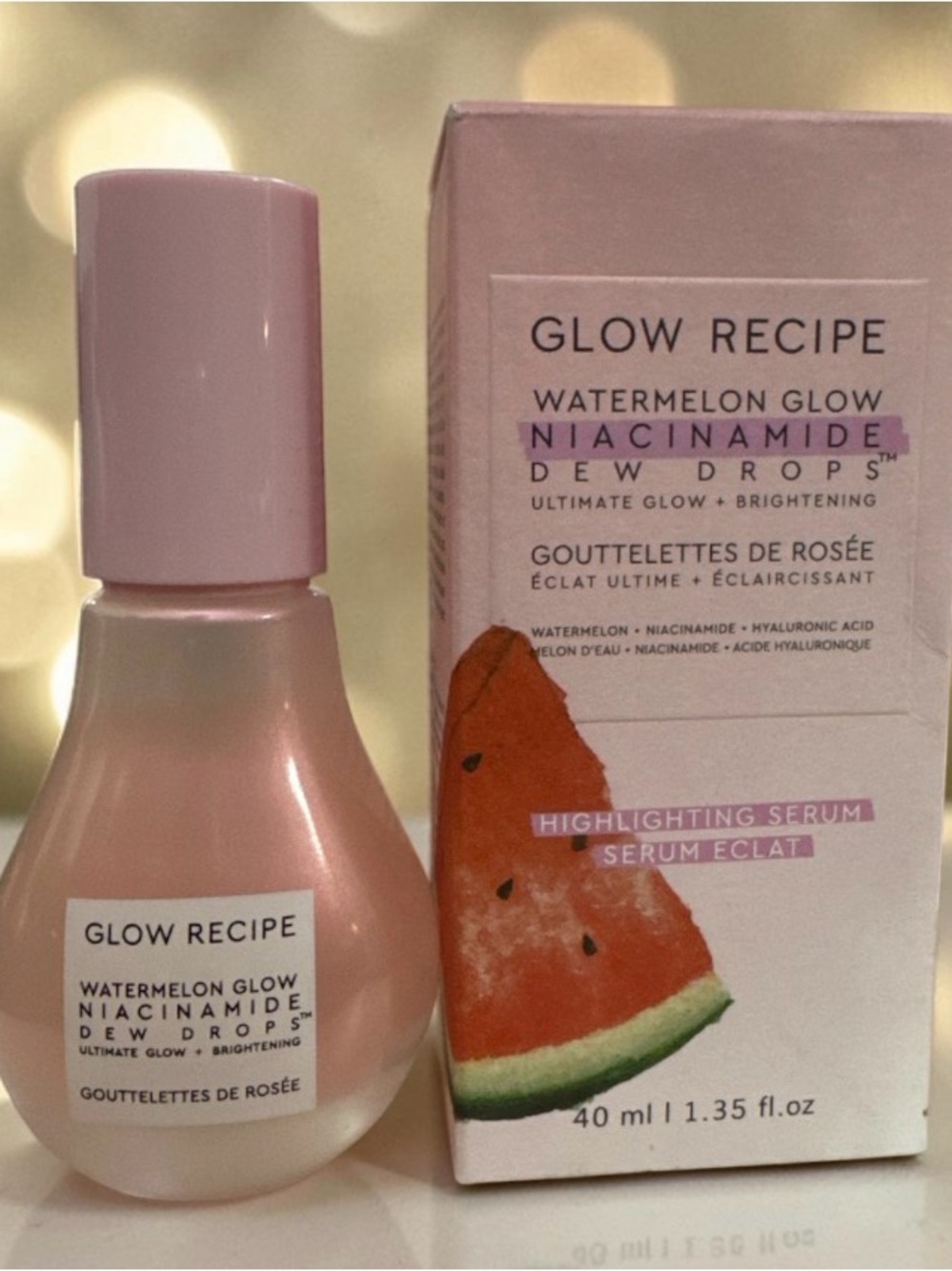 Glow Recipe Watermelon Glow Niacinamide Dew Drops Highlighting Serum - Pink